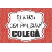 Magneti dedicatie Colega!